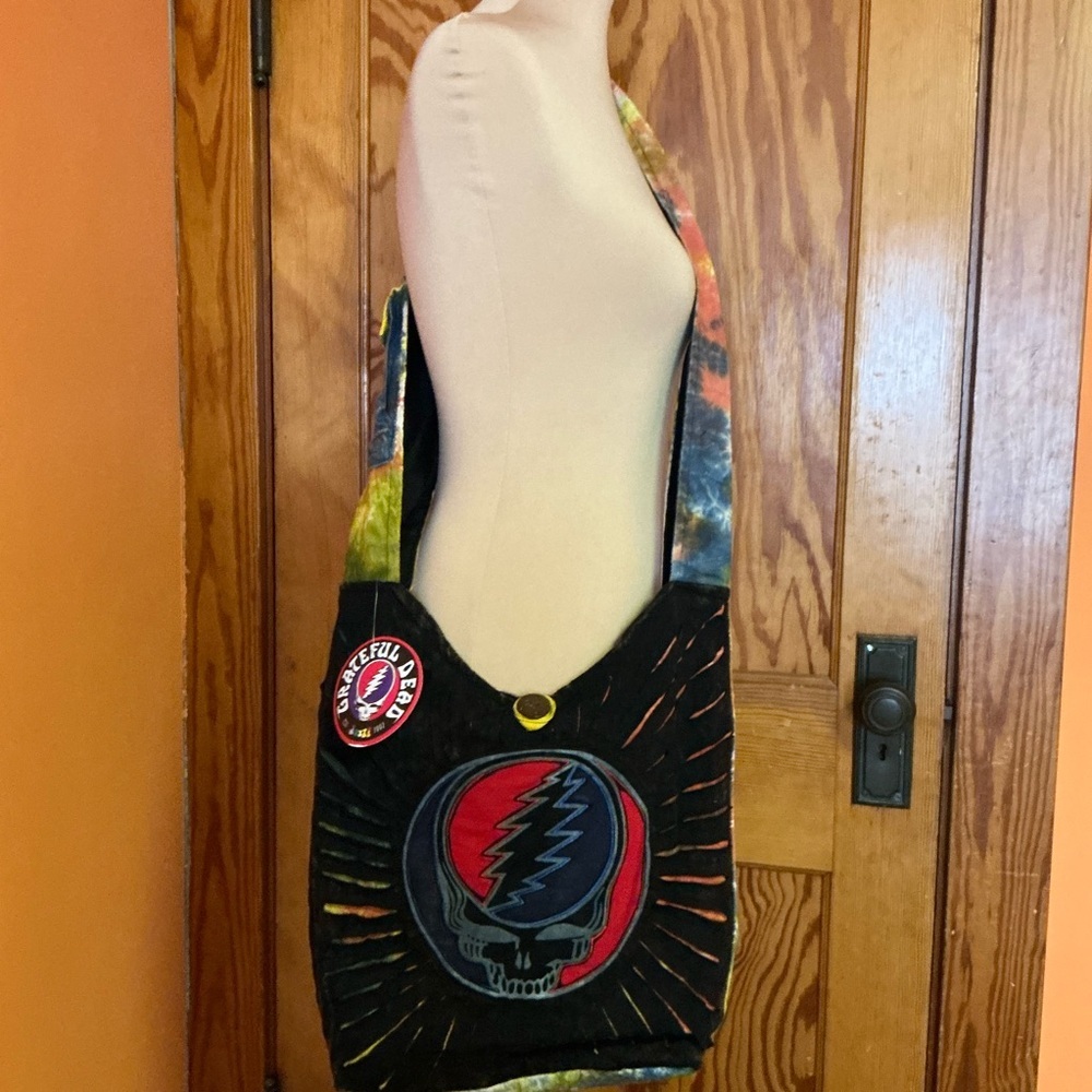 ONLY ONE Grateful Dead NWT Razor Cut Hobo Bag - Picture 5 of 9